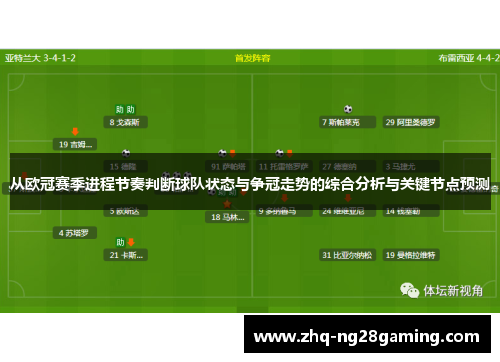 从欧冠赛季进程节奏判断球队状态与争冠走势的综合分析与关键节点预测